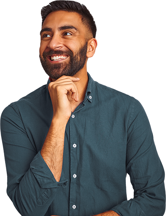 Man smiling