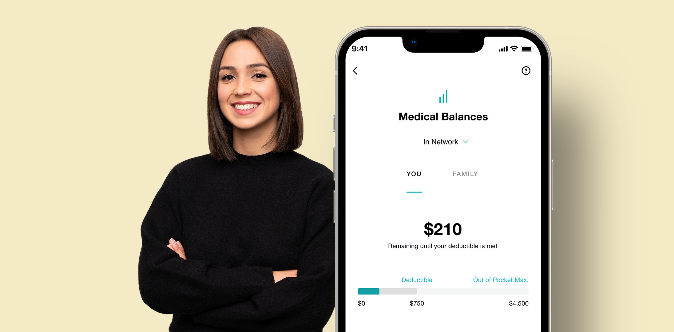Young Professional with Healthcare on the Sequoia Mobile App