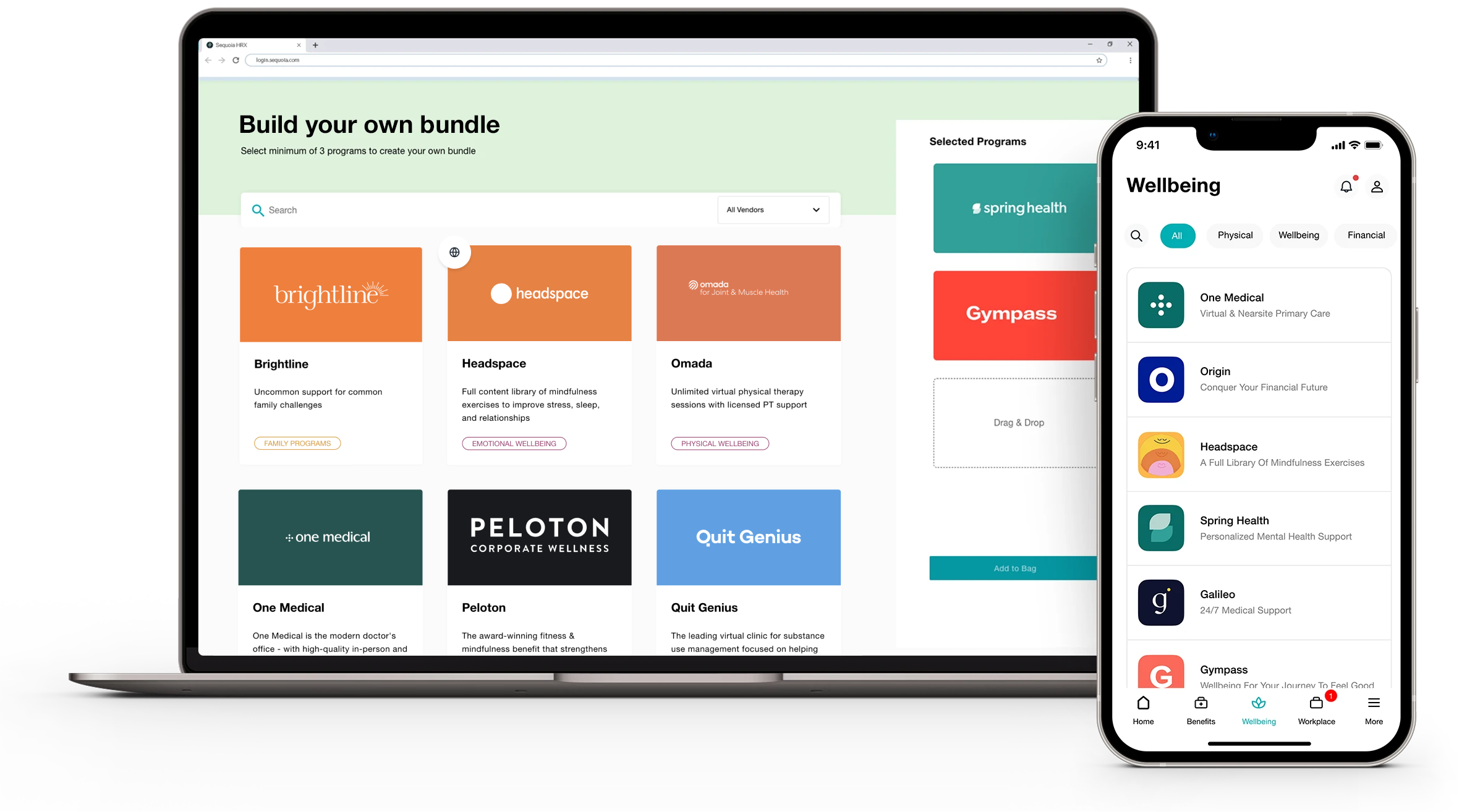 Wellbeing Bundle Hero IMage Build your own Bundle User Interface
