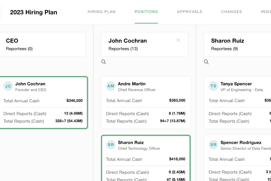 Comp Allocation for your hiring plan on Sequoia Comp OS