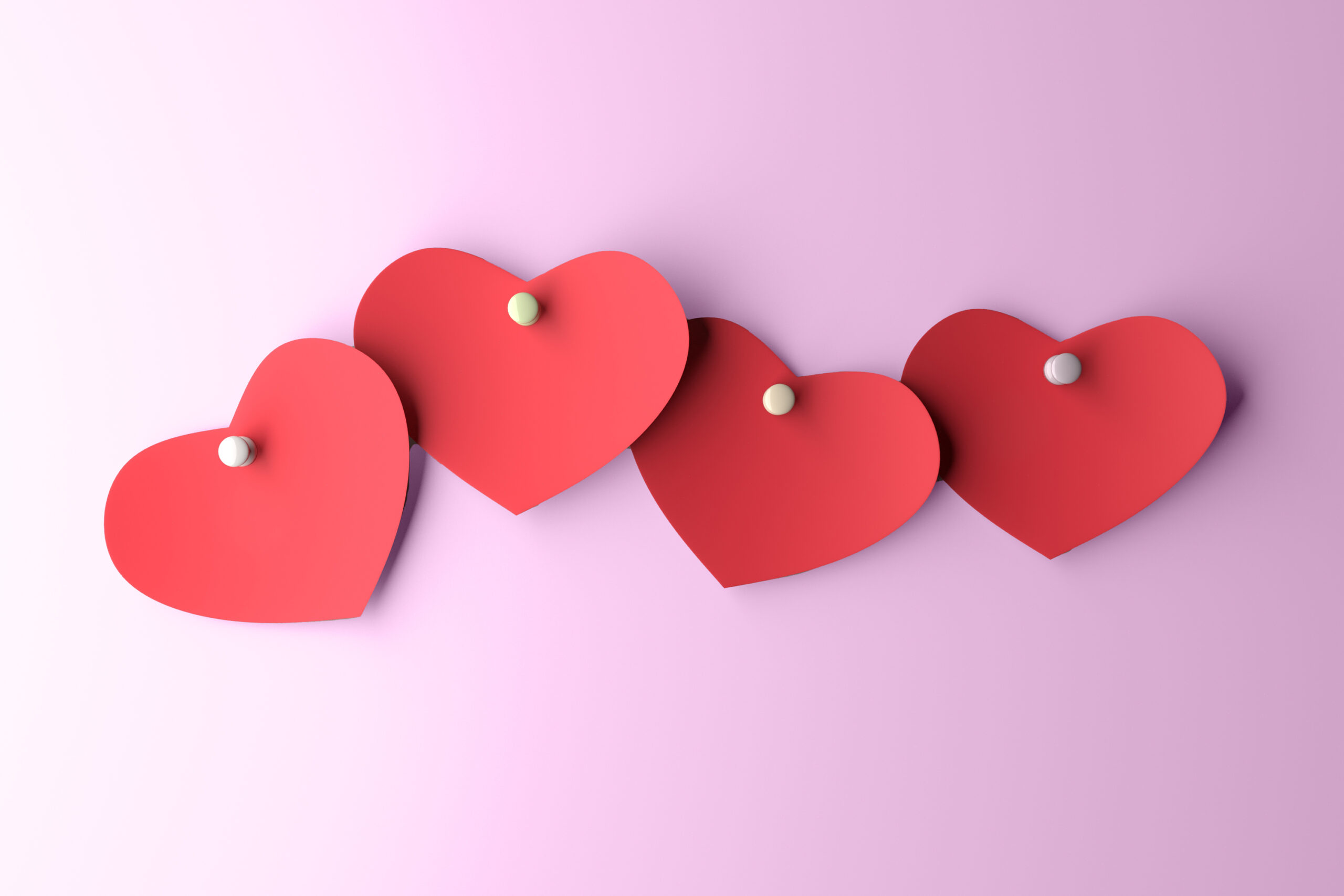 Hearts image of hands coming together
