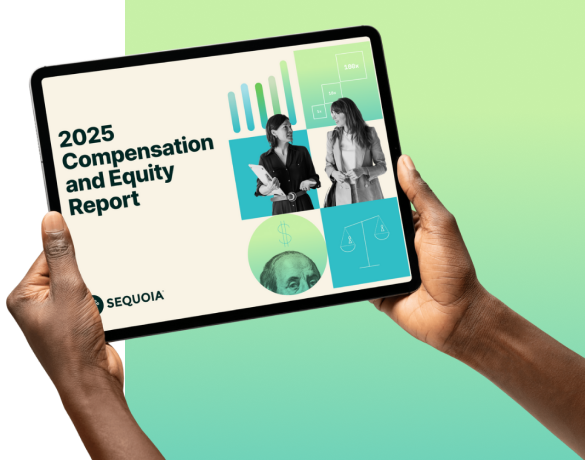 header 2025 Comp and Equity Report viewed on iPad