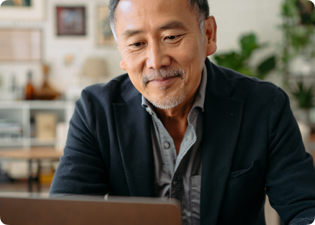 Mature professional male reviewing a compensation plan