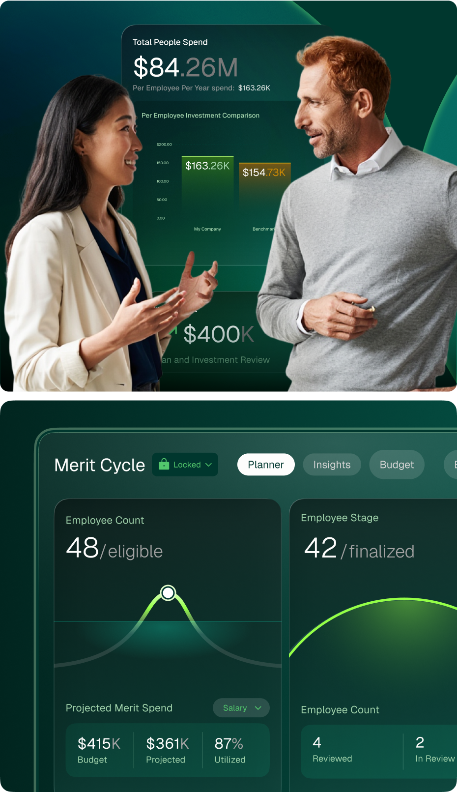 Two compensation and benefits advisors